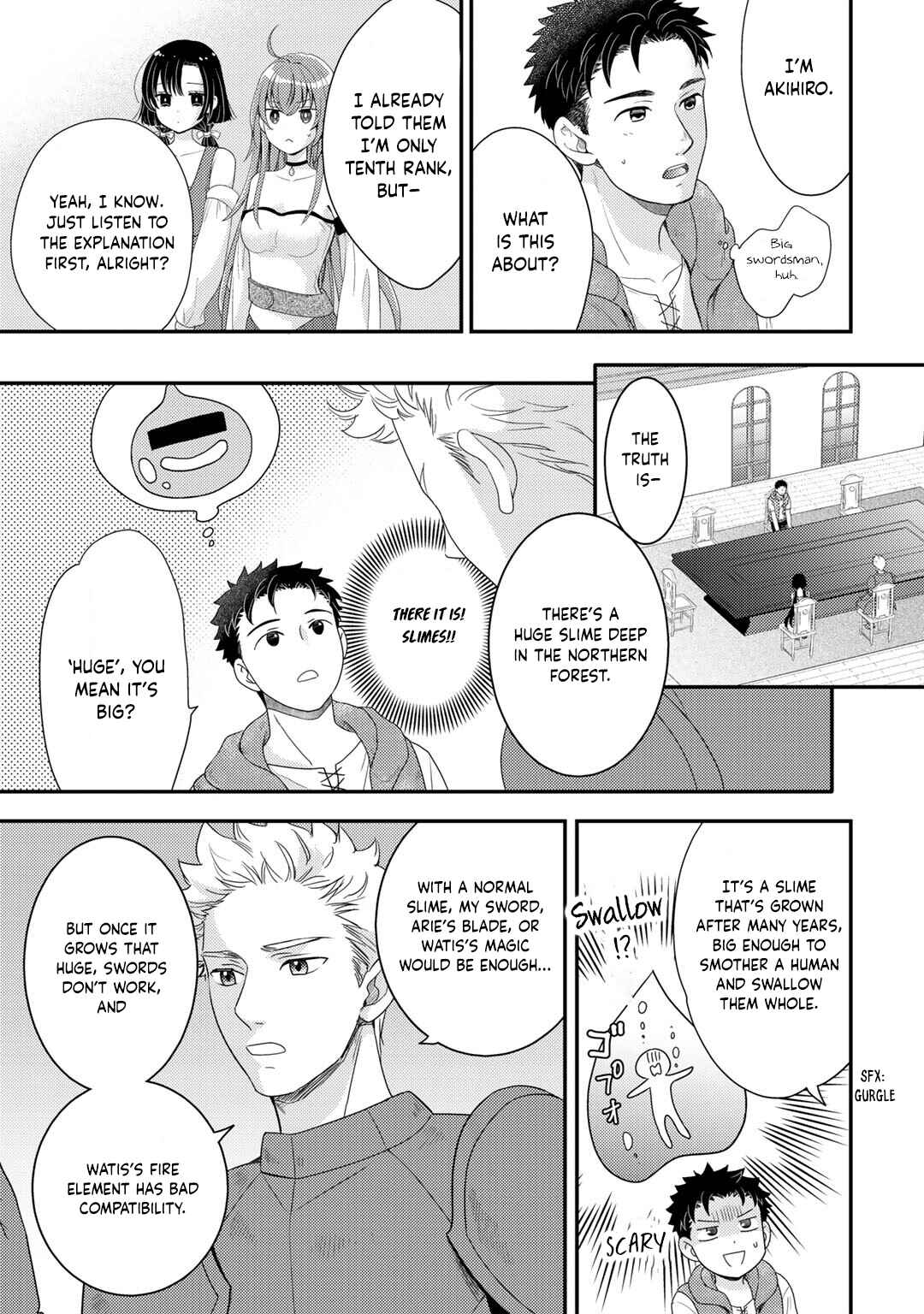Isekai ni Kita Mitai dakedo Dou Sureba Yoi no Darou: Shachiku SE no My Pace Boukenki Chapter 6 - Page 6