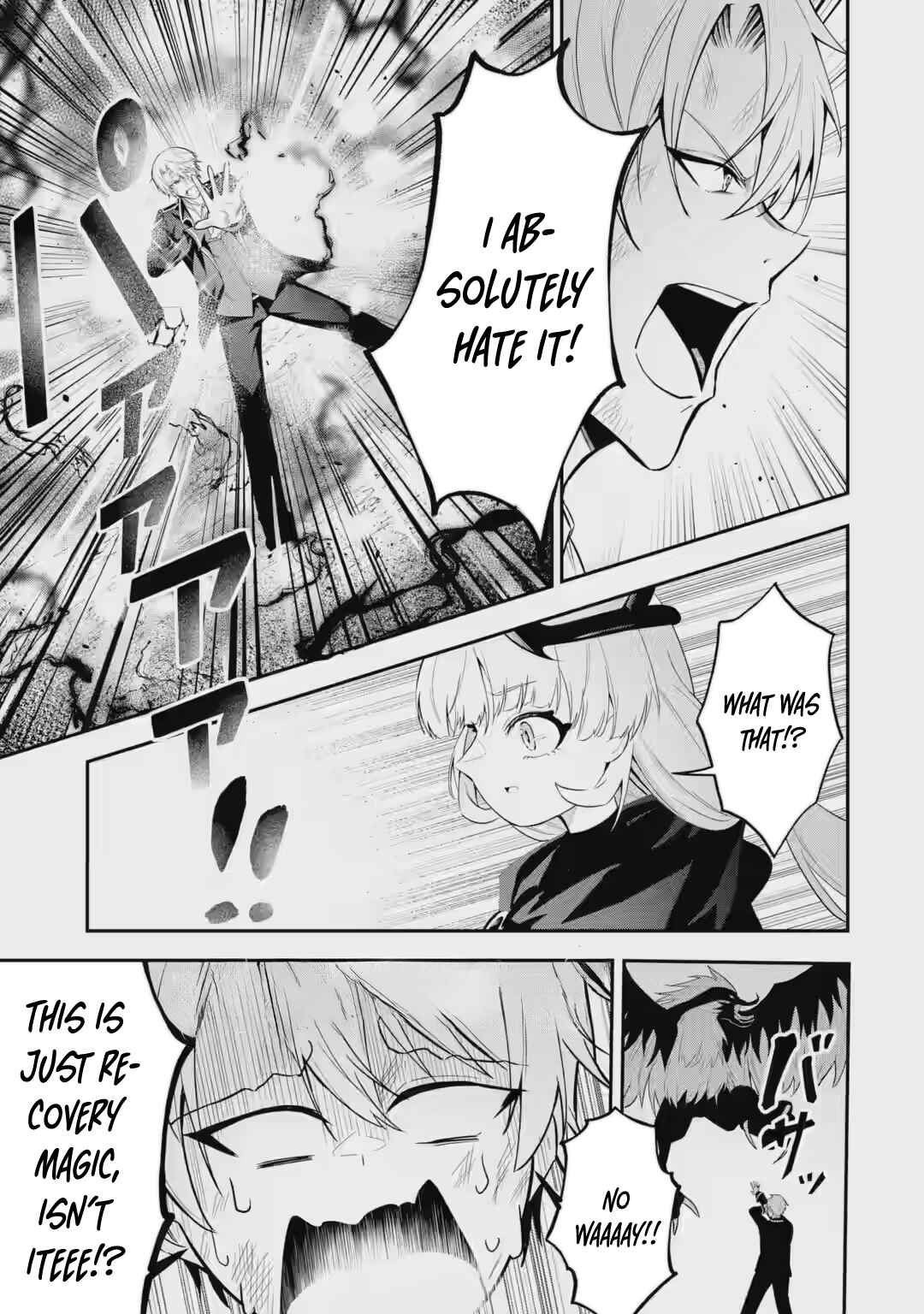 Shokei Flag no Akuyaku Kizoku ni Tensei Shita ga, Shinitakunai node Yami Mahou o Kiwamete Heroine-tachi o Sukuimasu Chapter 3.1 - Page 10