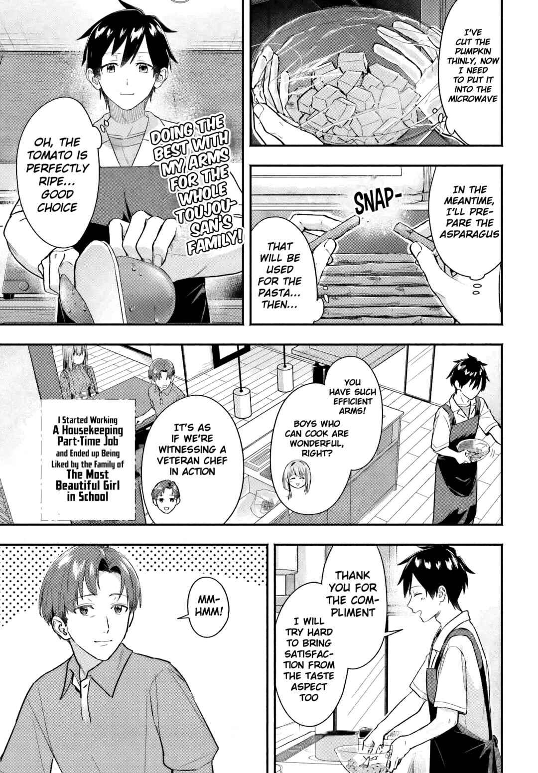 Kaji Daikou no Arubaito wo Hajimetara Gakuen Ichi no Bishoujo no Kazoku ni Kiniirarechaimashita. Chapter 5 - Page 19