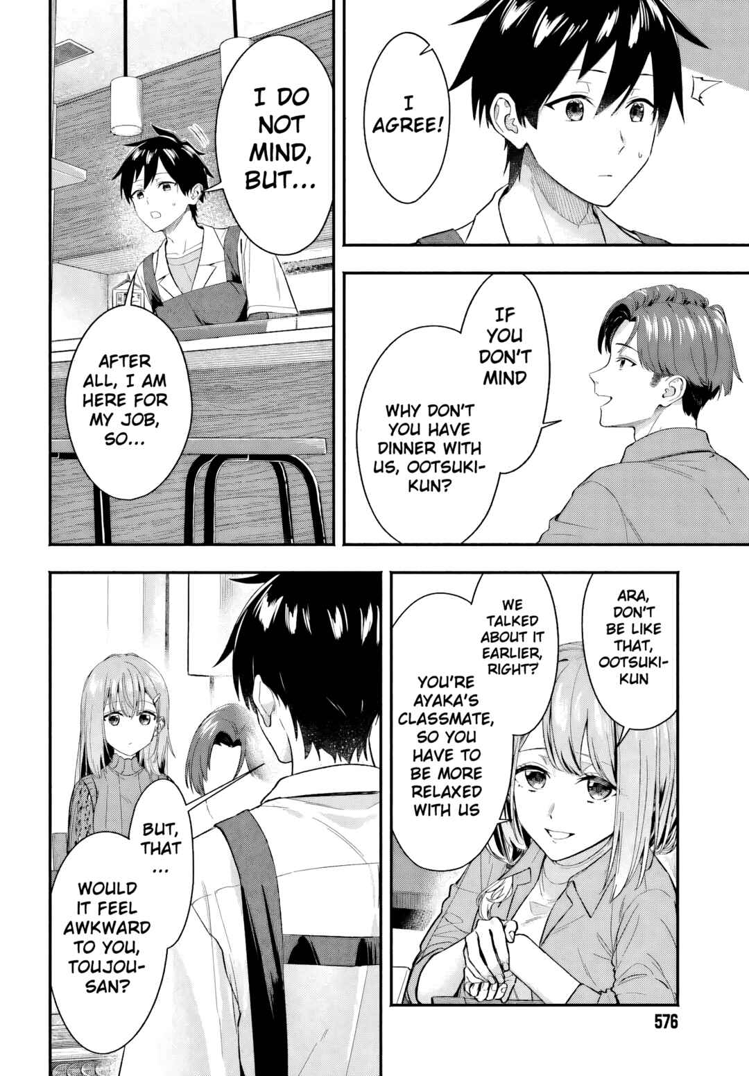 Kaji Daikou no Arubaito wo Hajimetara Gakuen Ichi no Bishoujo no Kazoku ni Kiniirarechaimashita. Chapter 5 - Page 22