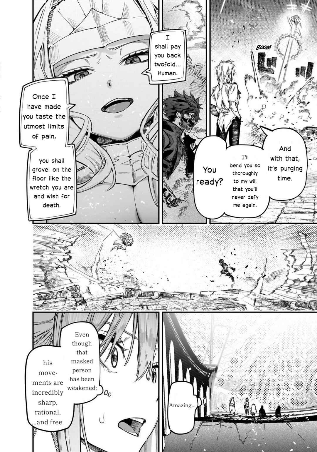 Wazawai no Avalon: Game Saijaku no Akuyaku Debu ni Ten'i Shita kedo, Ore dake "Yasereba Tsuyokute New Game" na Sekai datta no de, Saisoku Level Up & Hametsu Flag Kaihi de Kage no Eiyuu o Mezashimasu Chapter 85 - Page 8