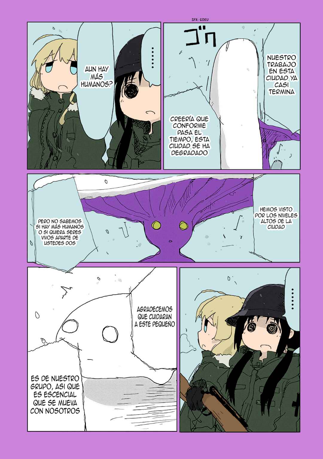 Shoujo Shuumatsu Ryokou (Fan Colored) Chapter 28 - Page 15
