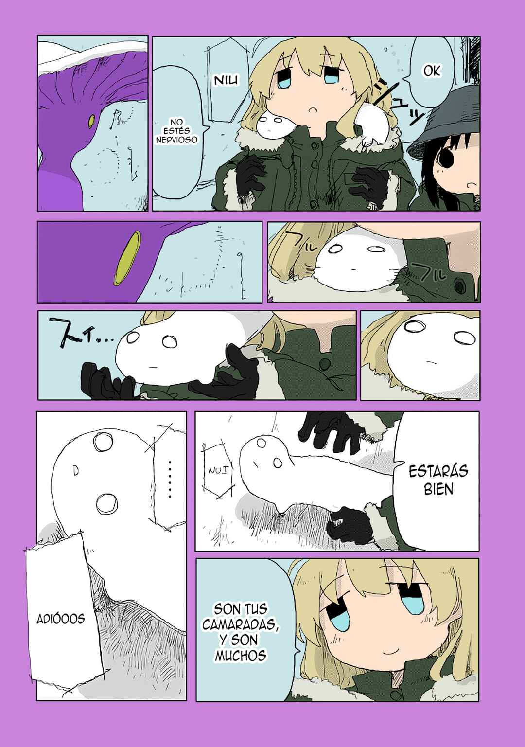 Shoujo Shuumatsu Ryokou (Fan Colored) Chapter 28 - Page 16