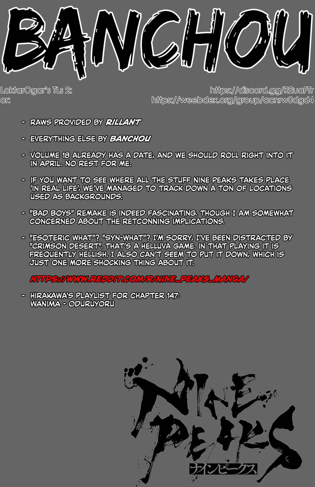 Nine Peaks Chapter 147 - Page 1