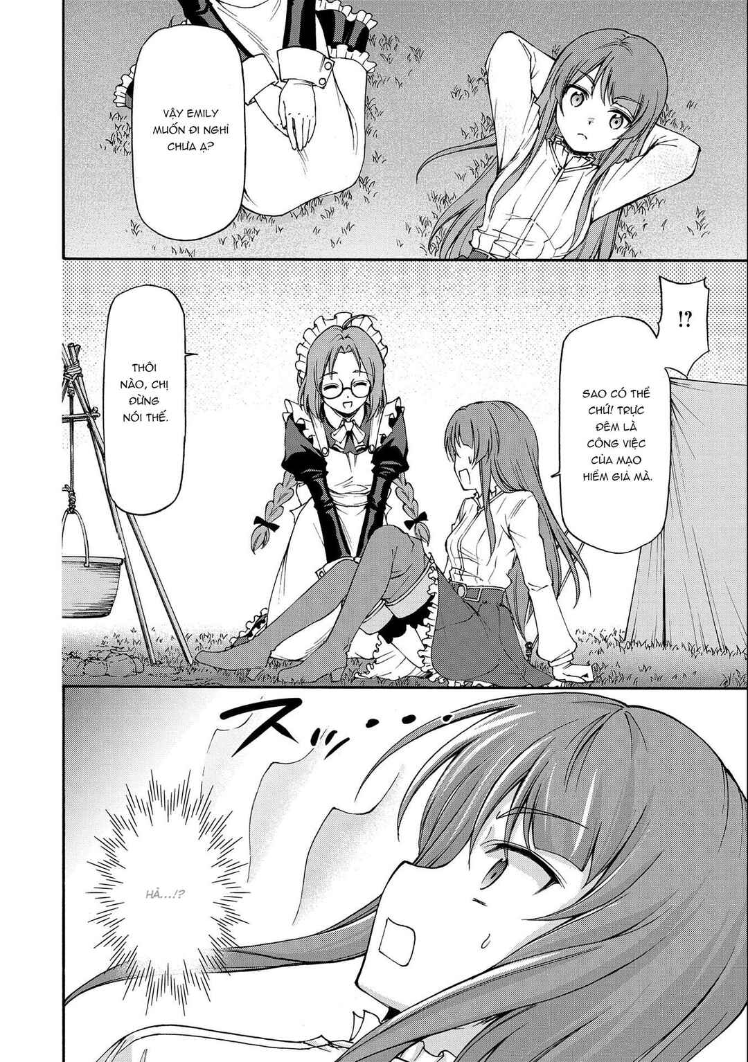 Maid nara Touzen desu. ~Nureginu wo Kiserareta Bannou Maid-san wa Tabi ni Deru Koto ni shimashita.~ Chapter 1 - Page 44