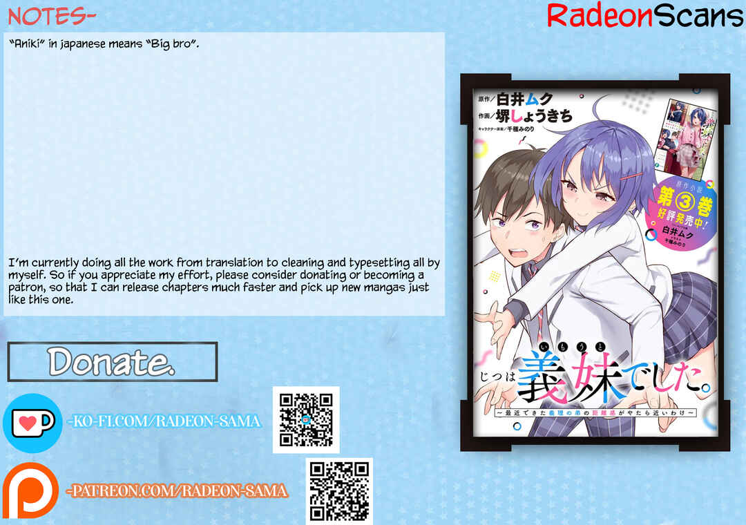 Jitsu wa Imouto deshita. ~Saikin Dekita Giri no Otouto no Kyorikan ga Yatara Chikai Wake~ Chapter 2 - Page 33