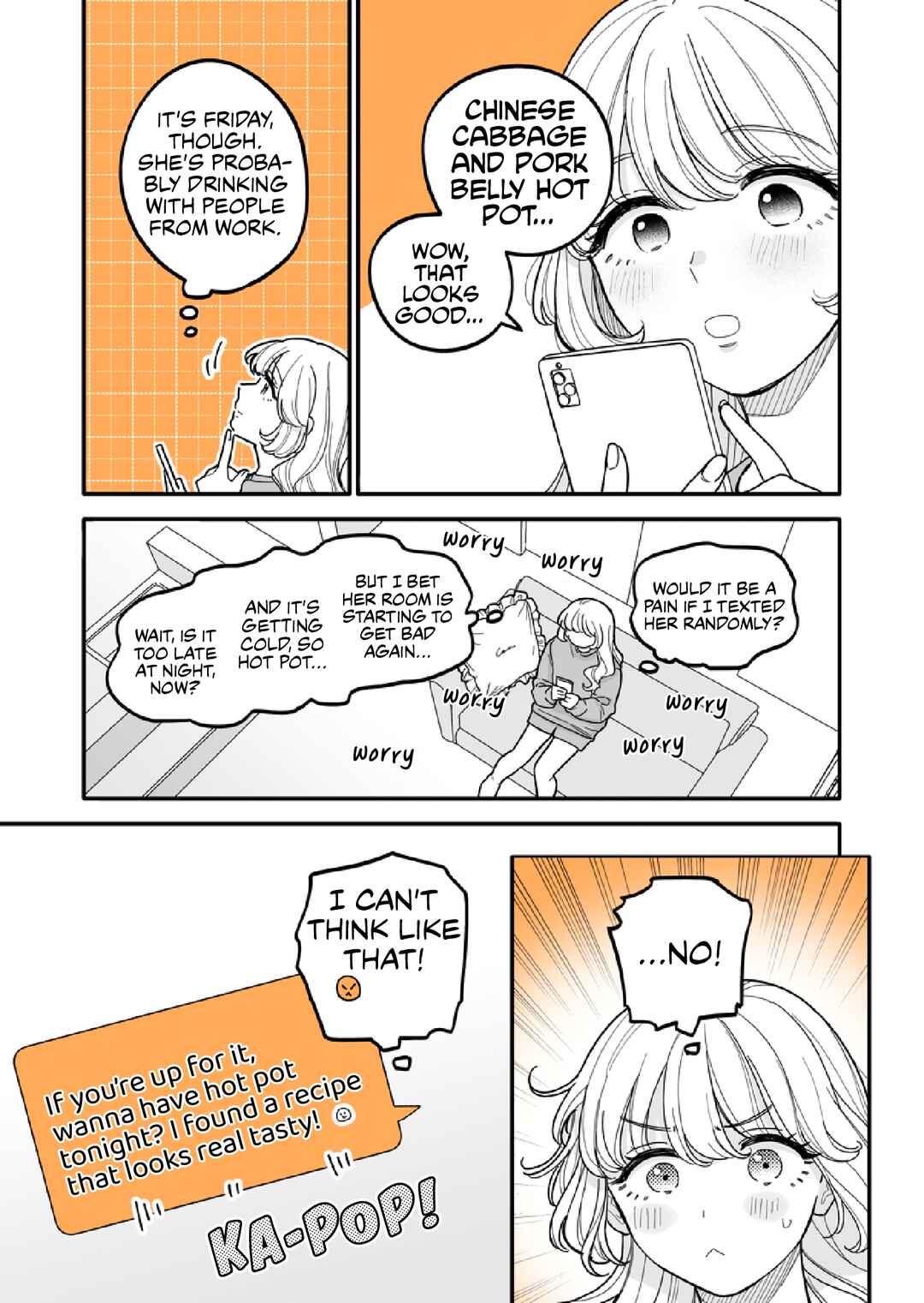 Genkai OL to Joshi Daisei ga 〇〇 Suru Hanashi Chapter 6.2 - Page 1