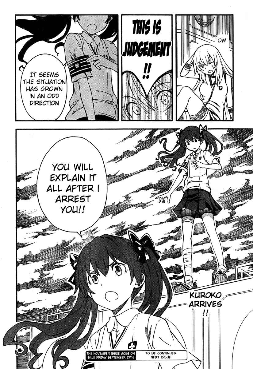 Toaru Majutsu no Index Gaiden: Toaru Kagaku no Railgun Chapter 62 - Page 23