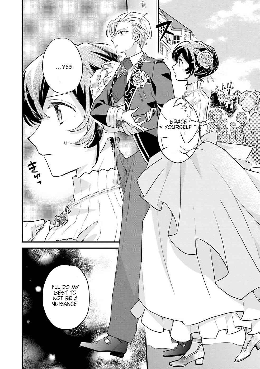 Yowaki MAX Reijou nanoni, Ratsuwan Konyakusha-sama no Kake ni Notte Shimatta Chapter 4 - Page 28