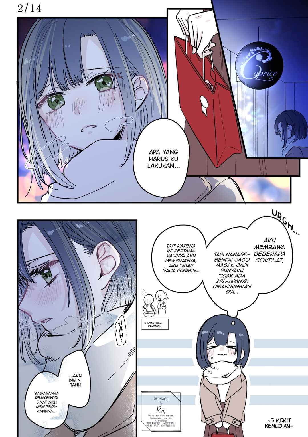 Kimi Meku Yoru ni Kogarete Chapter 14.5 - Page 1