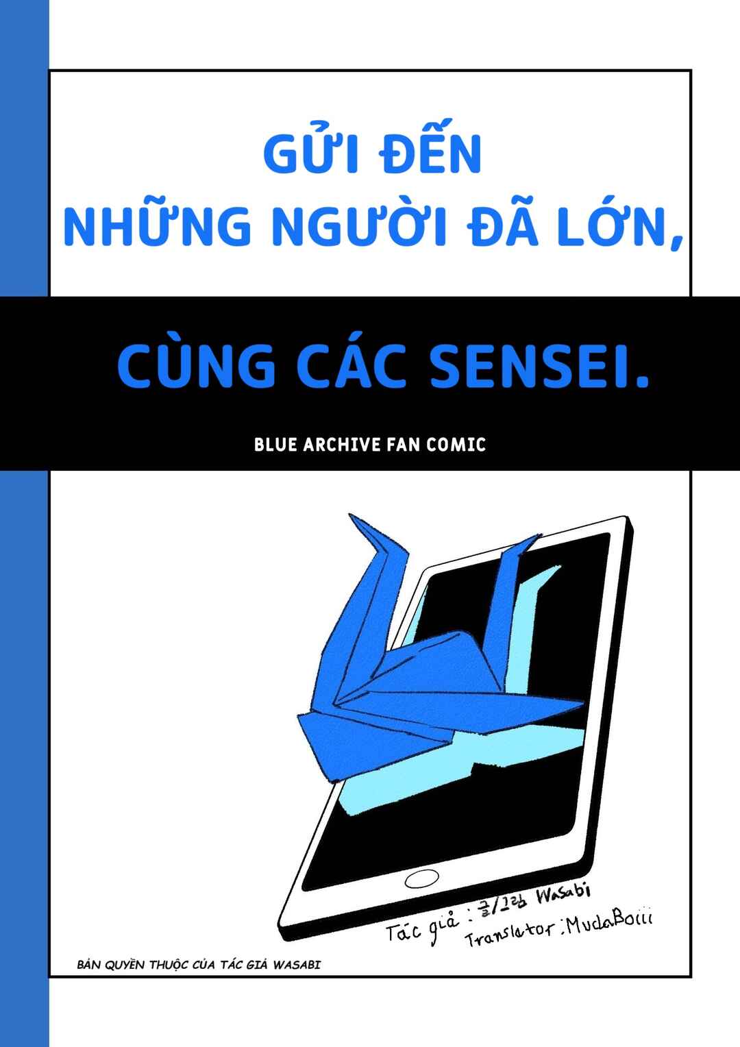Eoreun igo, Seonsaengnim-in, Geudaedeul ege Chapter Gửi tới những Người lớn, cùng các Sensei - Page 1