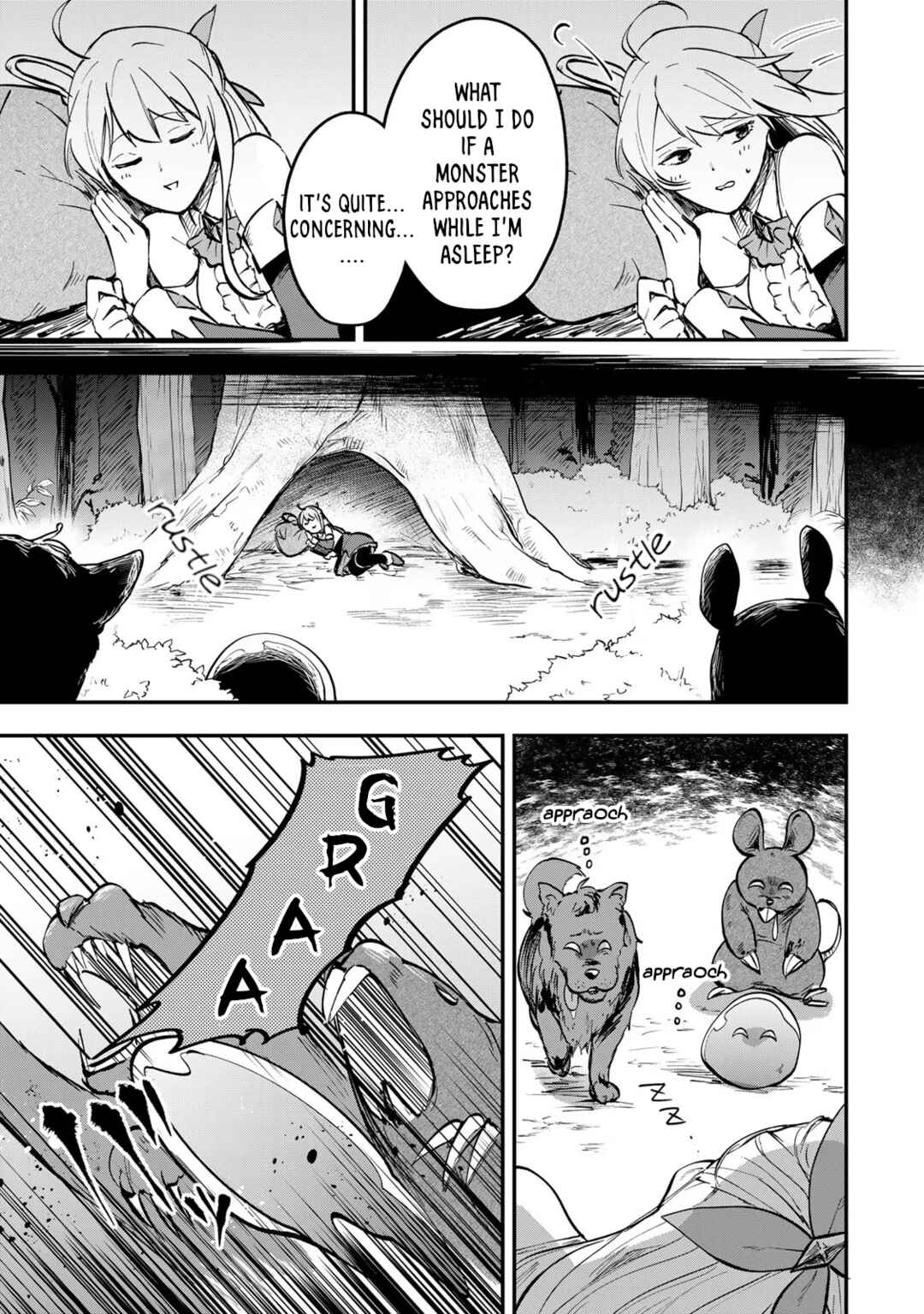 [Pakupaku desu wa] Tsuihou Sareta Ojou-sama no "Monster wo Taberu Hodo Tsuyoku Naru" Skill wa, 1-shoku de 1 Level Up Suru Zendai Mimon no Saikyou Skill deshita. 3-nichi de Jinrui Saikyou ni Narimashita wa! Chapter 2 - Page 13