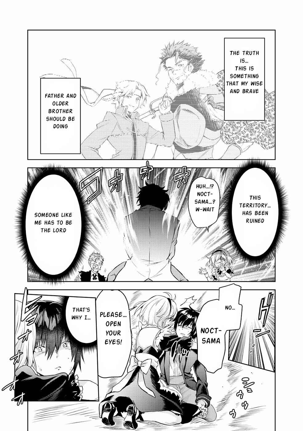 Tensei Kizoku no Bannou Kaitaku Kara ~"Kakudai & Shukushou" Sukiru wo Tsukatte Itara Saikyou Ryouchi ni Narimashita~ Chapter 1 - Page 40