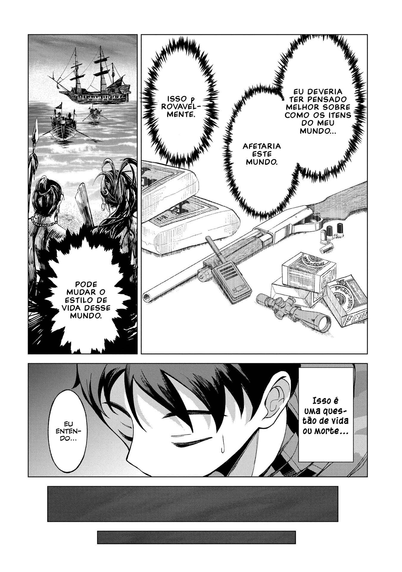 Hokkaidou no Gen'eki Hunter ga Isekai ni Hourikomarete Mita ~Elf Yome to Meguru Isekai Shuryou Life~ Chapter 1 - Page 57