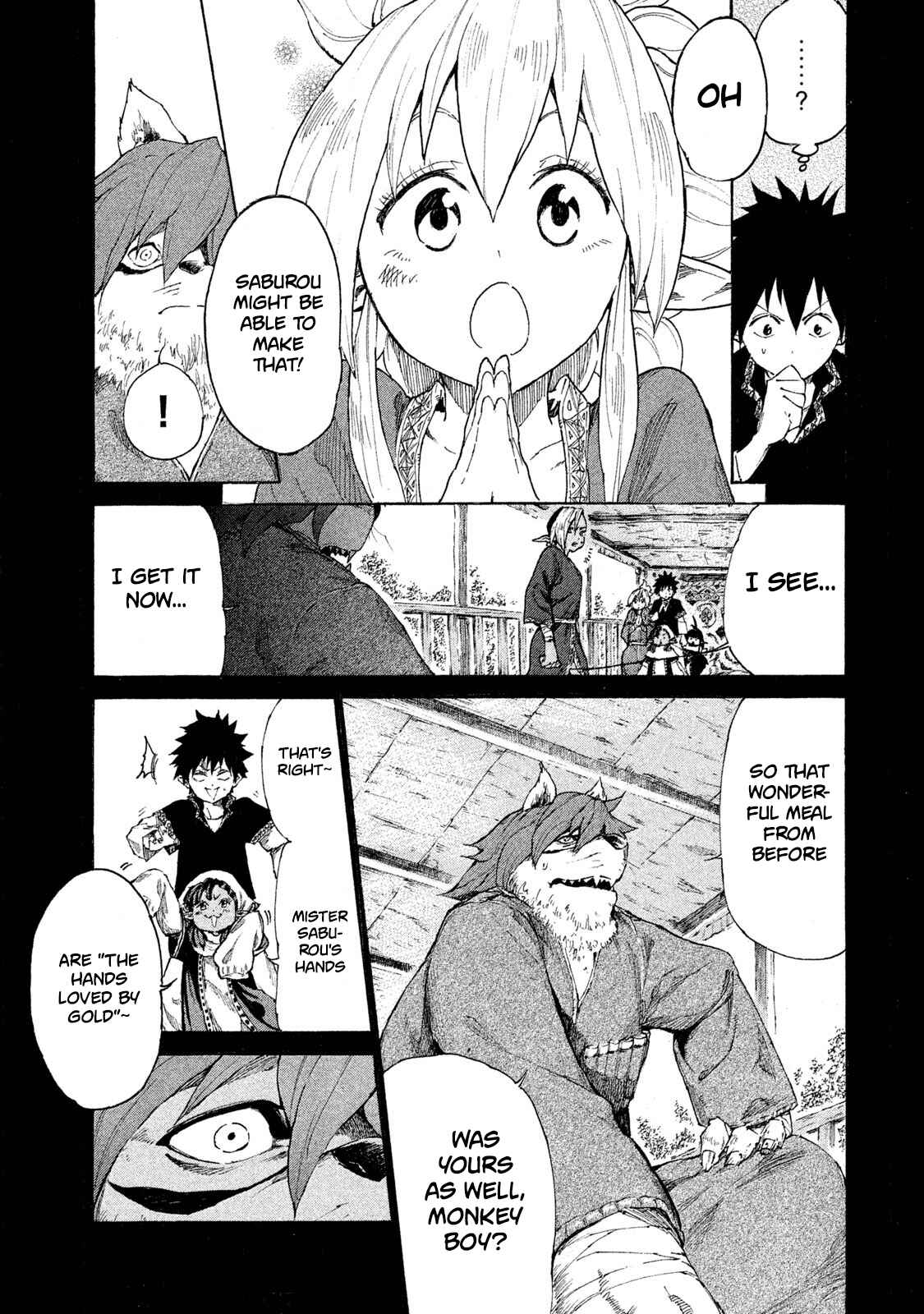 Mazumeshi Elf to Yuuboku gurashi Chapter 6 - Page 32