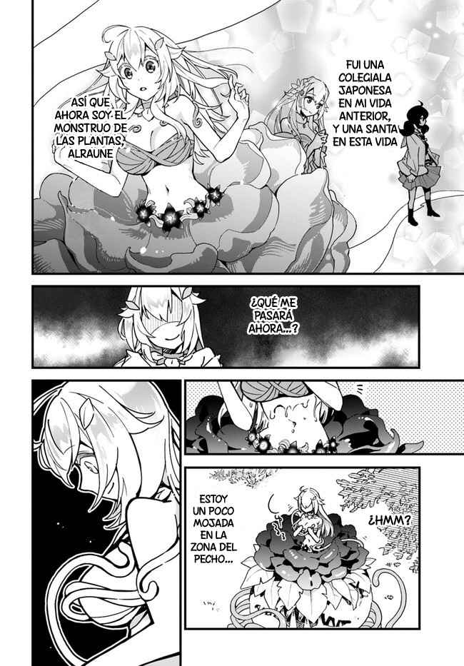 Shokubutsu Monster Musume Nikki: Seijo datta Watashi ga Uragirareta Hate ni Alraune ni Tensei Shite Shimatta node, kore kara wa Kougousei o Shinagara Shizuka ni Shokubutsu Life o Sugoshimasu Chapter 1 - Page 12