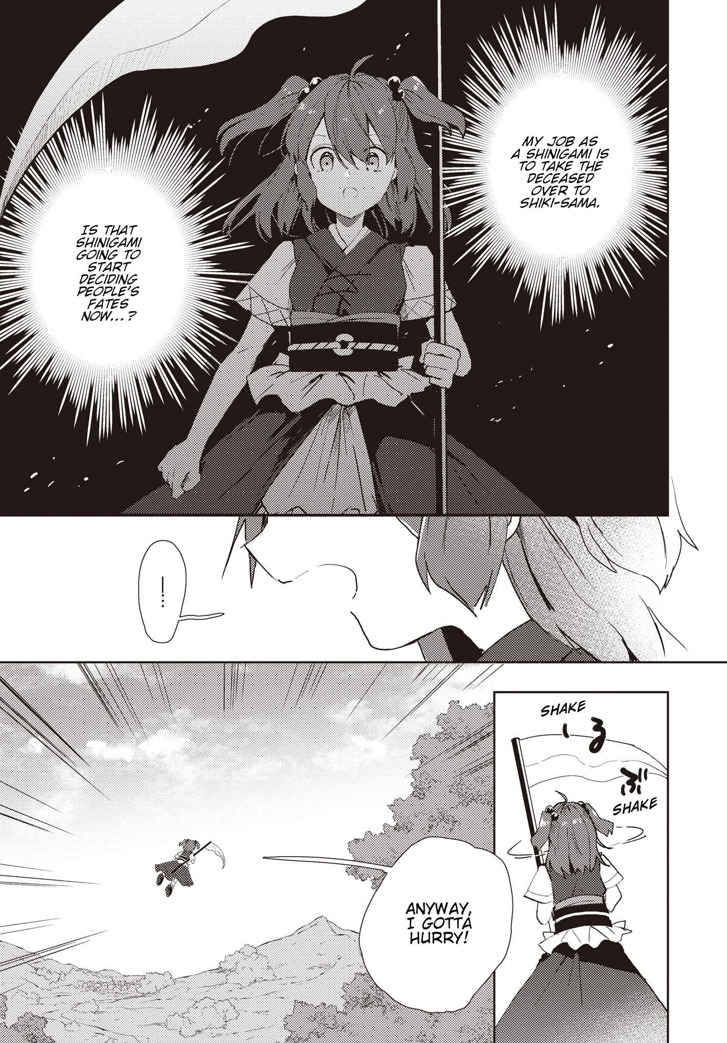 Touhou Project Niji Sousaku Series: Shinigami wa Kyou mo Fune wo Kogu Chapter 1 - Page 12