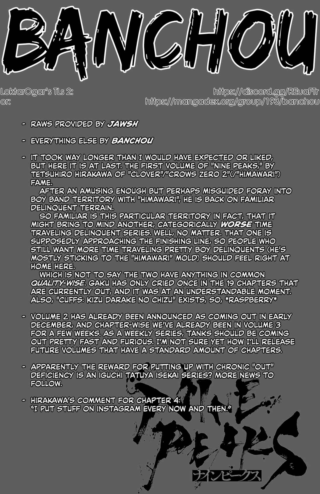 Nine Peaks Chapter 4 - Page 1