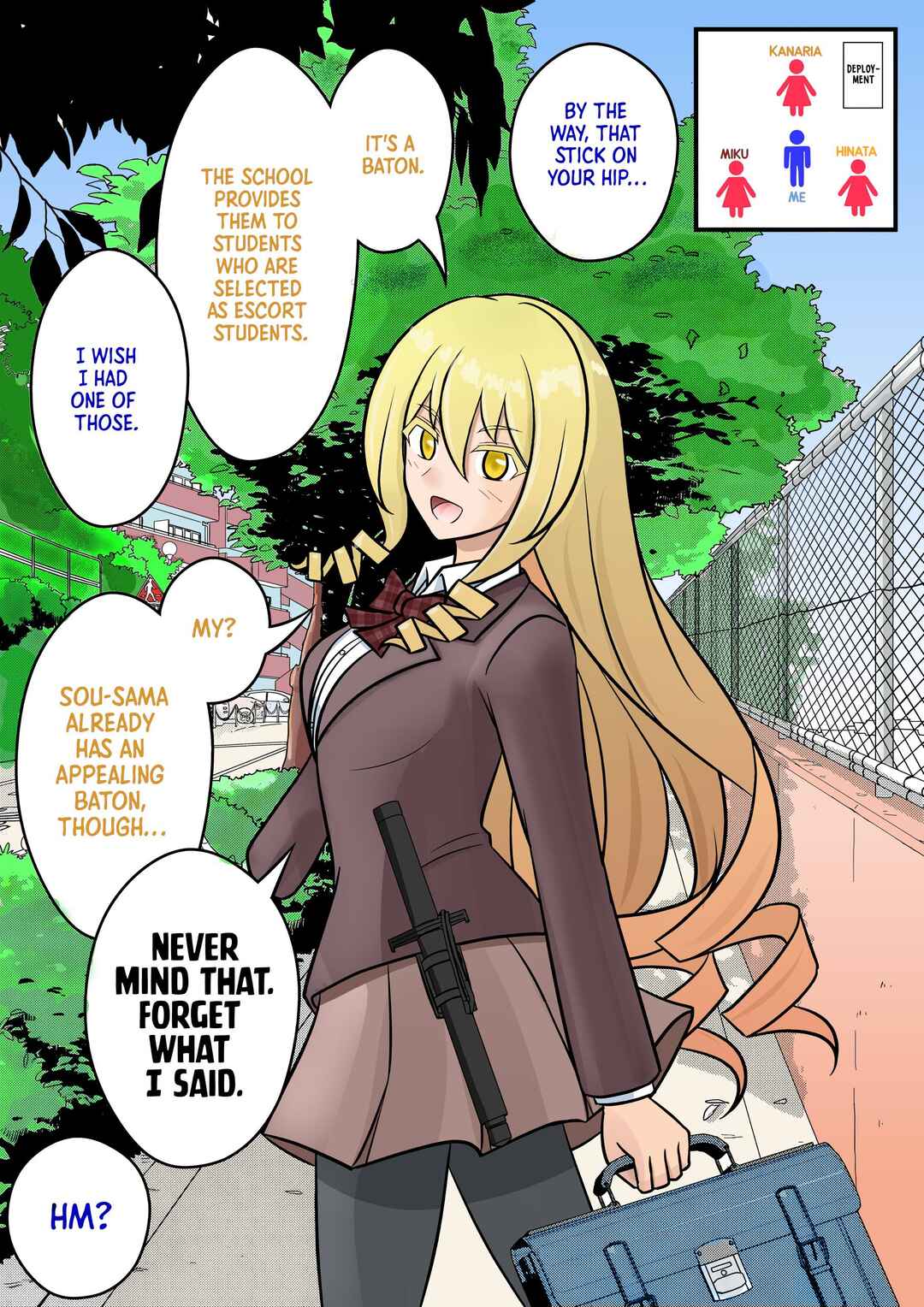 Danjo-hi 1:39 no Heikou Sekai wa Omoi no Hoka Futsuu (Fan Colored) Chapter 44 - Page 1
