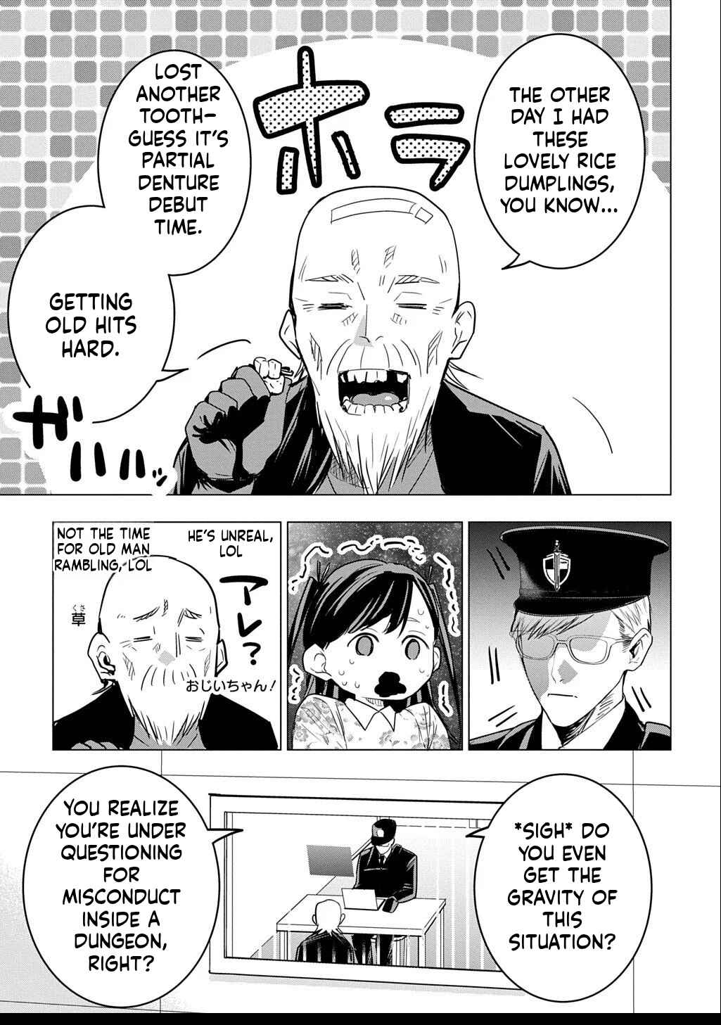 Moto Tansakusha no Ojii-chan: Mago ni Segamarete Dungeon Haishin o Hajimeta njaga, Nazeka Bazuriotta wai Chapter 3.1 - Page 22