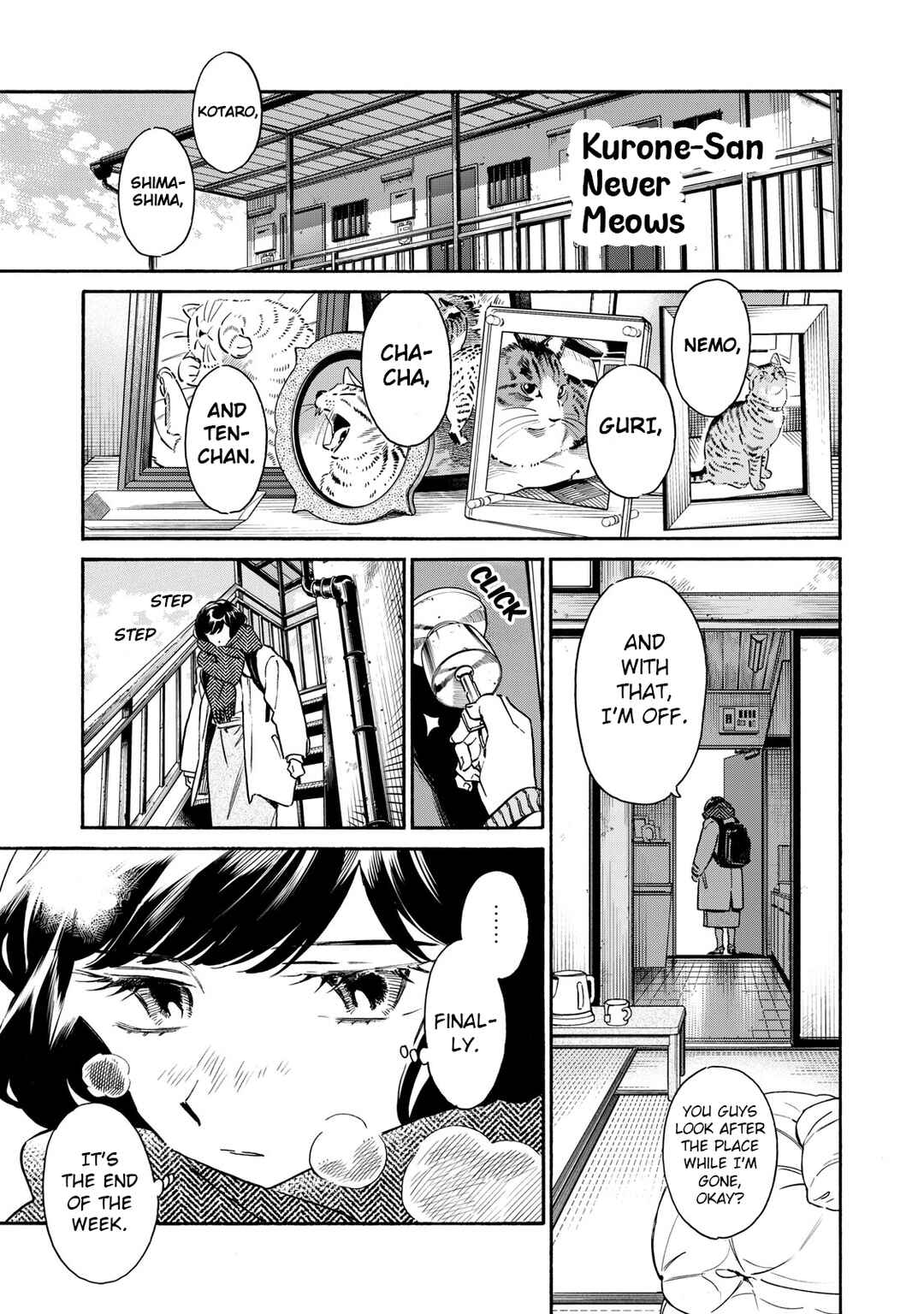 Kurone-san wa Nyaa to Nakanai Chapter 4 - Page 1
