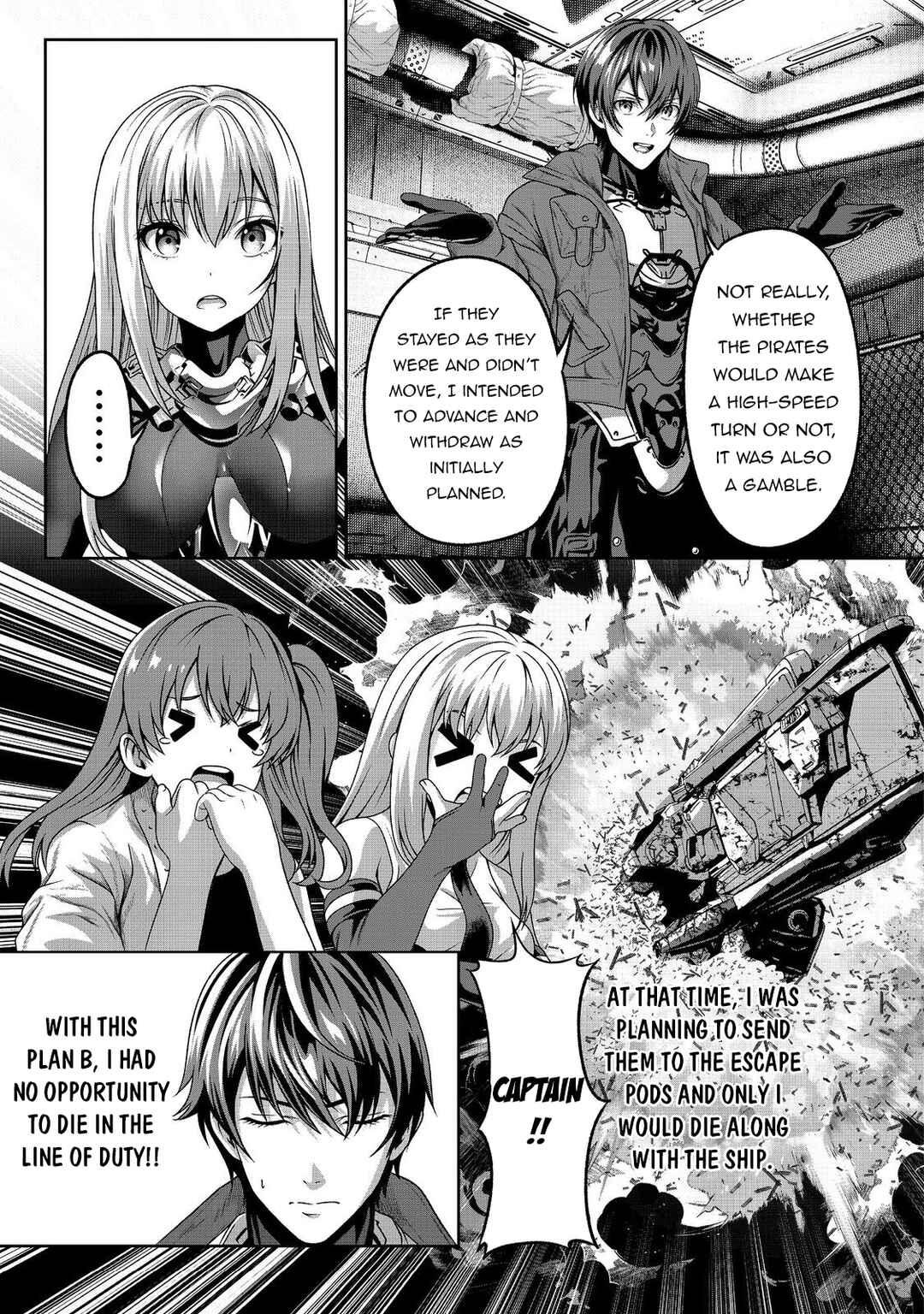 "Koko wa Makasete Saki ni Ike!" o Shitai Shinitagari no Nozomanu Uchuu Gekokujou @COMIC Chapter 5 - Page 16