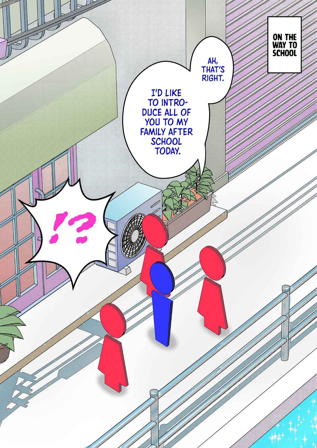 Danjo-hi 1:39 no Heikou Sekai wa Omoi no Hoka Futsuu (Fan Colored) Chapter 89 - Page 1
