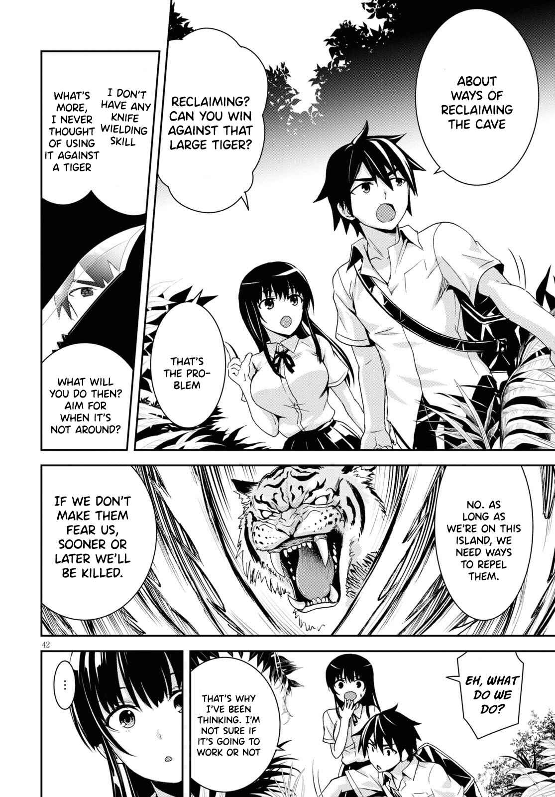 Isekai Yurutto Survival Seikatsu ~Gakkou no Minna to Isekai no Mujintou ni Tenishitakedo Ore Dake Rakushou desu~ Chapter 1 - Page 46