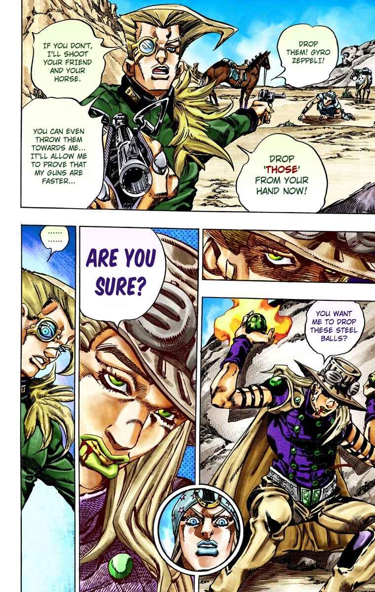 JoJo no Kimyou na Bouken: Part 7 - Steel Ball Run Color-ban Chapter 25 - Page 14