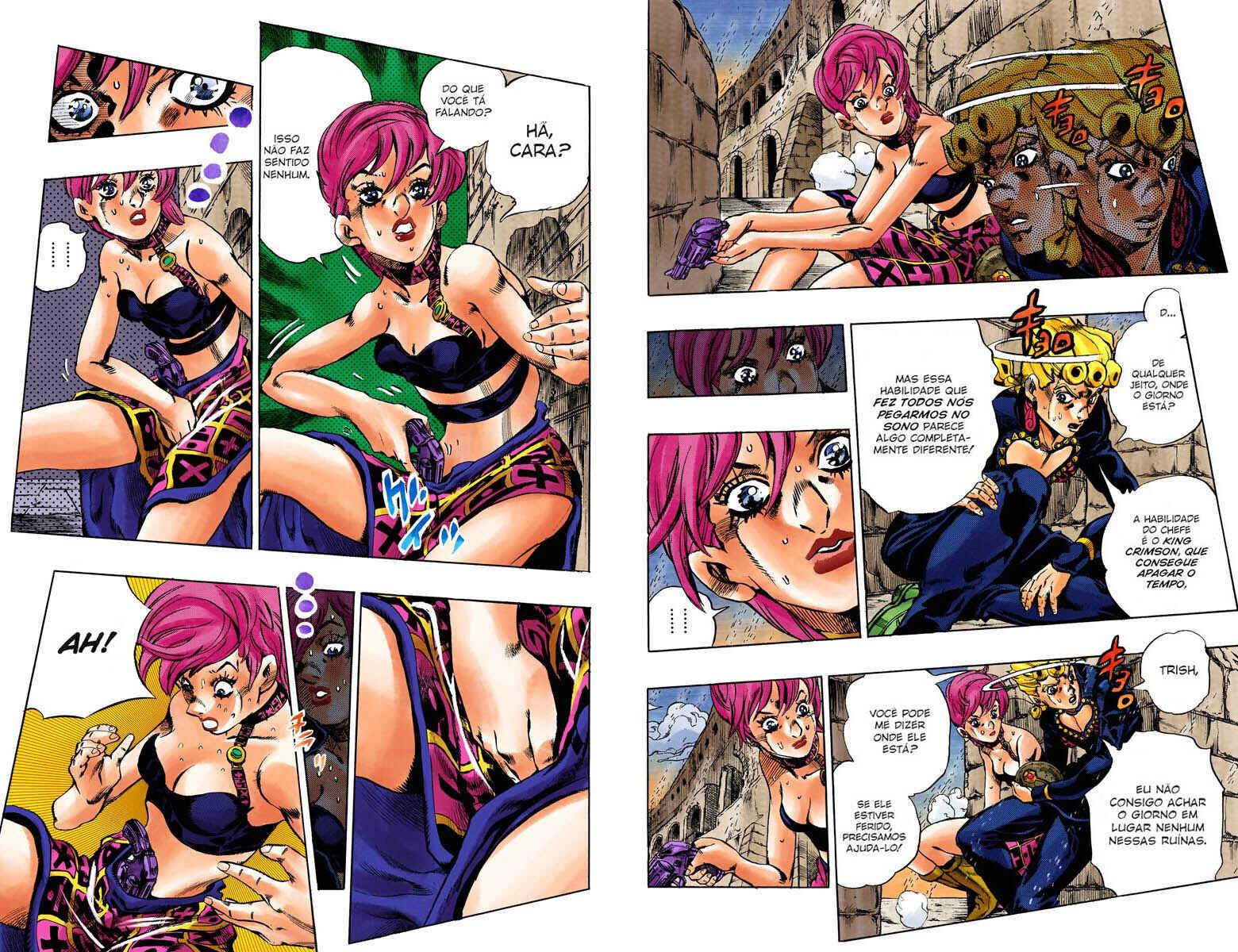 JoJo no Kimyou na Bouken: Part 5 - Ougon no Kaze Color-ban Chapter 133 - Page 8