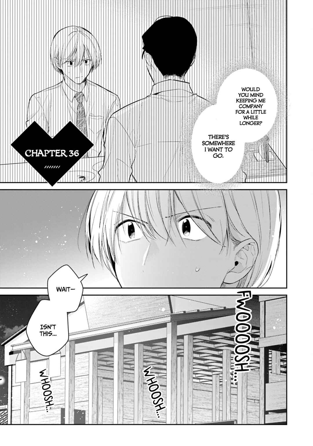 Misato-san wa Amasugi Joushi ni Chotto Kibishii Chapter 36 - Page 1