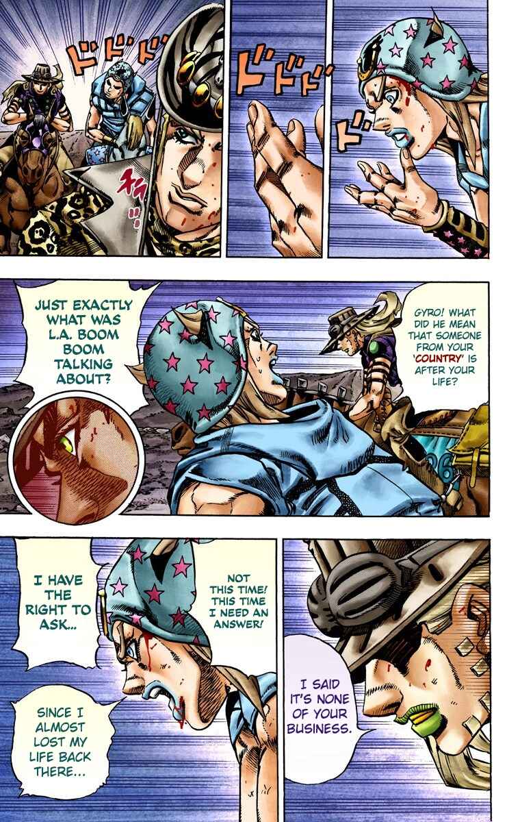 JoJo no Kimyou na Bouken: Part 7 - Steel Ball Run Color-ban Chapter 20 - Page 13
