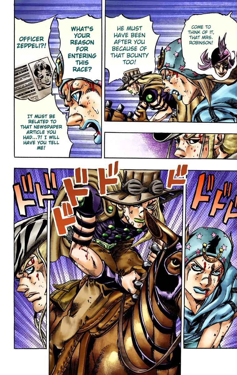 JoJo no Kimyou na Bouken: Part 7 - Steel Ball Run Color-ban Chapter 20 - Page 14