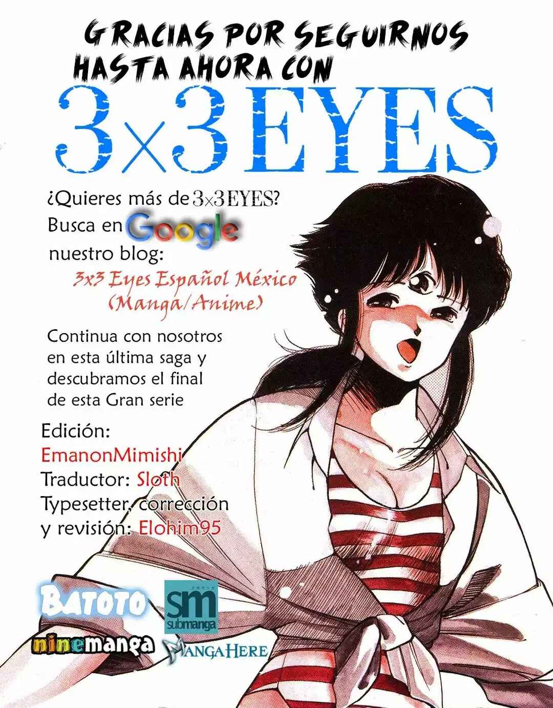 3×3 EYES Chapter 166 - Page 1