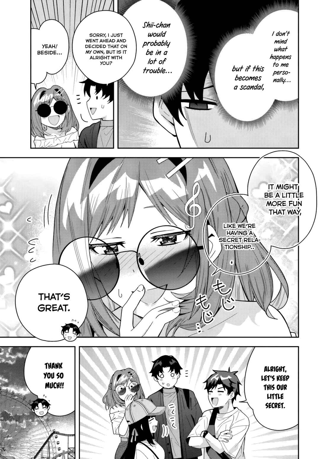Classmate no Moto Idol ga, Tonikaku Kyodou Fushin nandesu. Chapter 22 - Page 28