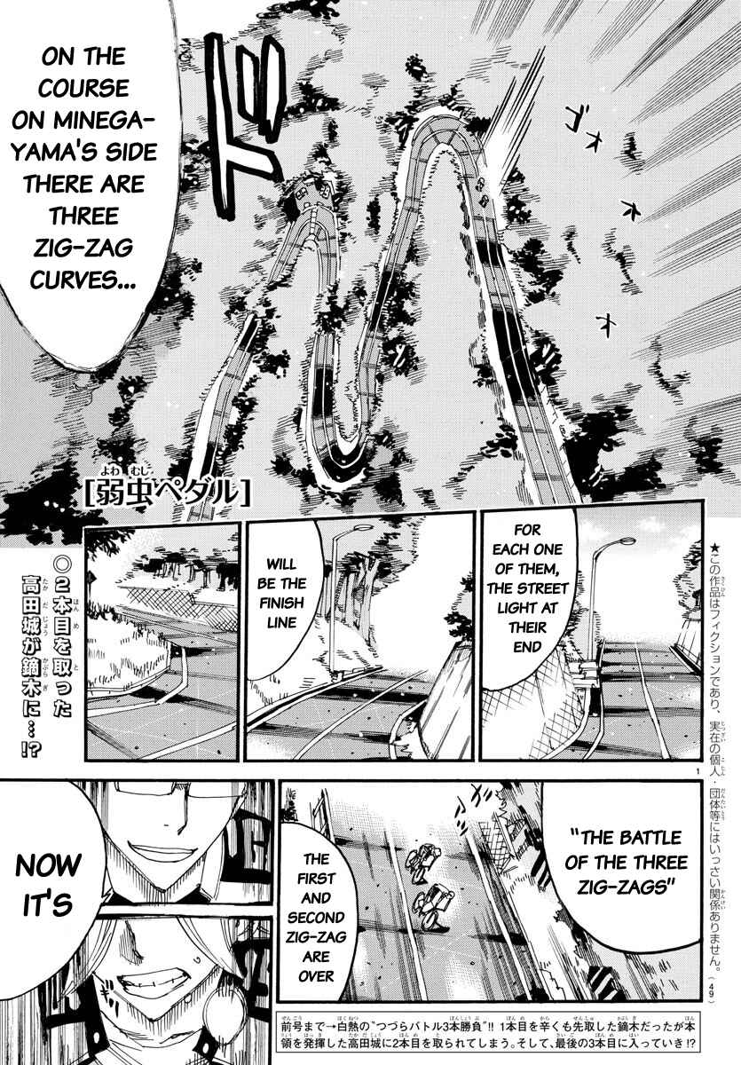 Yowamushi Pedal Chapter 621 - Page 1