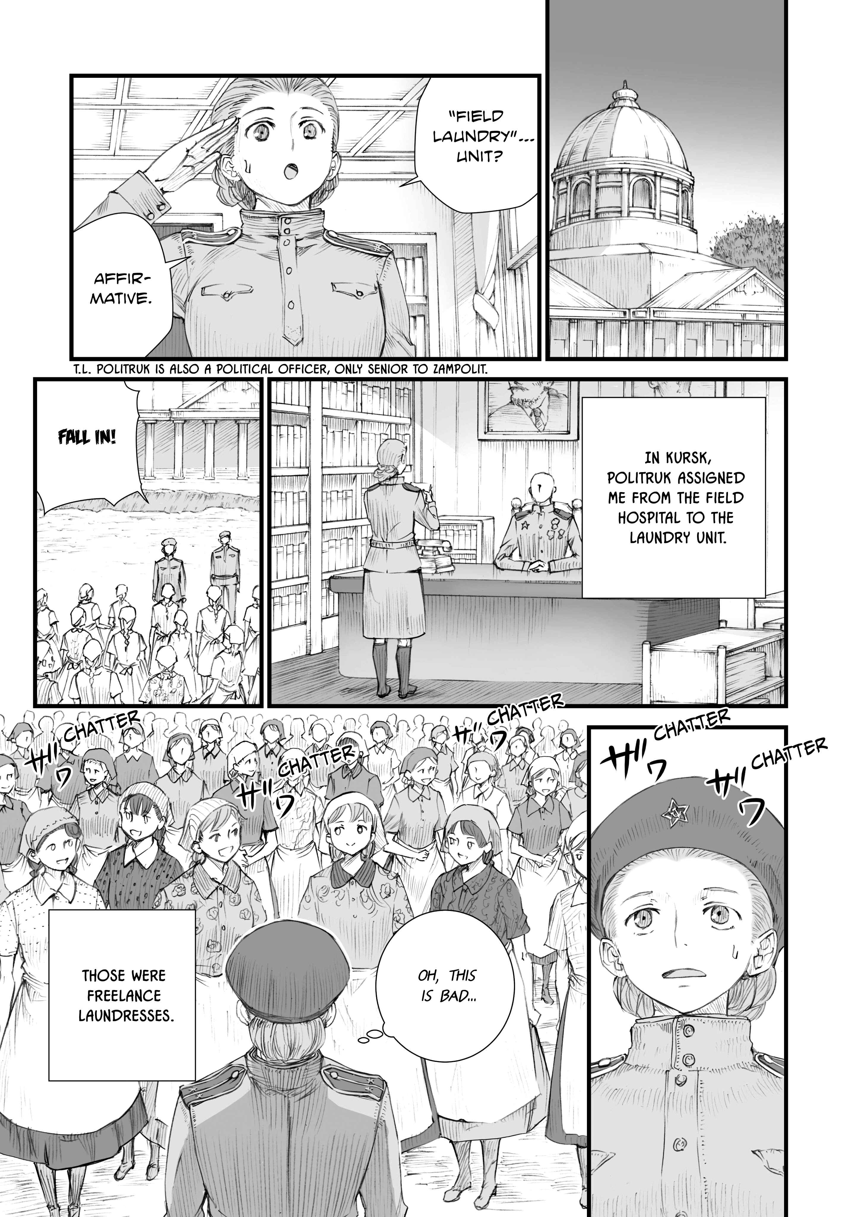 Sensou wa Onna no Kao wo Shiteinai Chapter 1 - Page 7