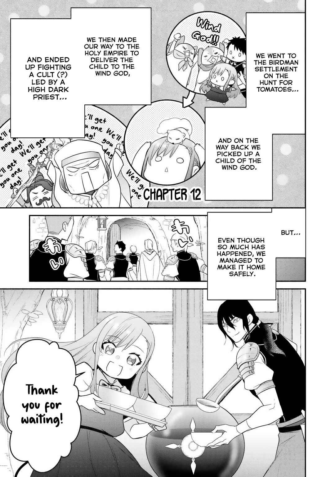 Tensei Youjo.: Shinjuu to Ouji to, Saikyou no Oji-san Youhei-dan no Naka de Ikiru Chapter 12 - Page 1