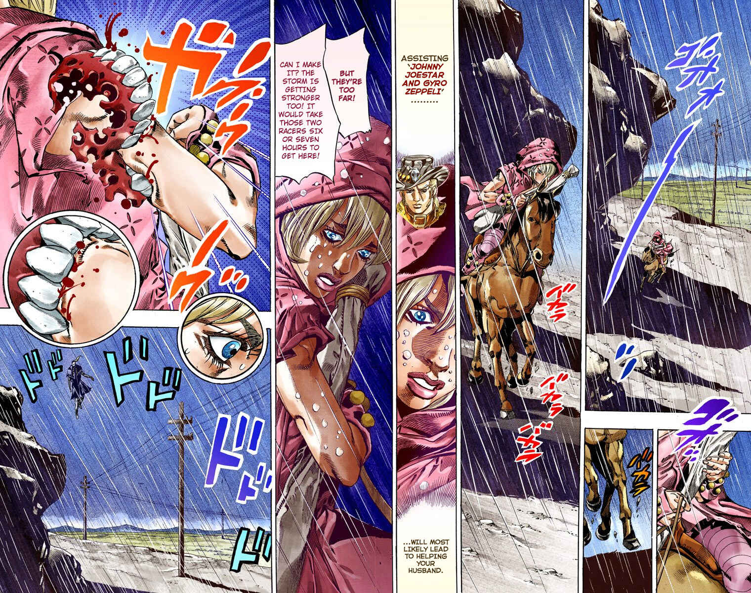 JoJo no Kimyou na Bouken: Part 7 - Steel Ball Run Color-ban Chapter 37 - Page 46