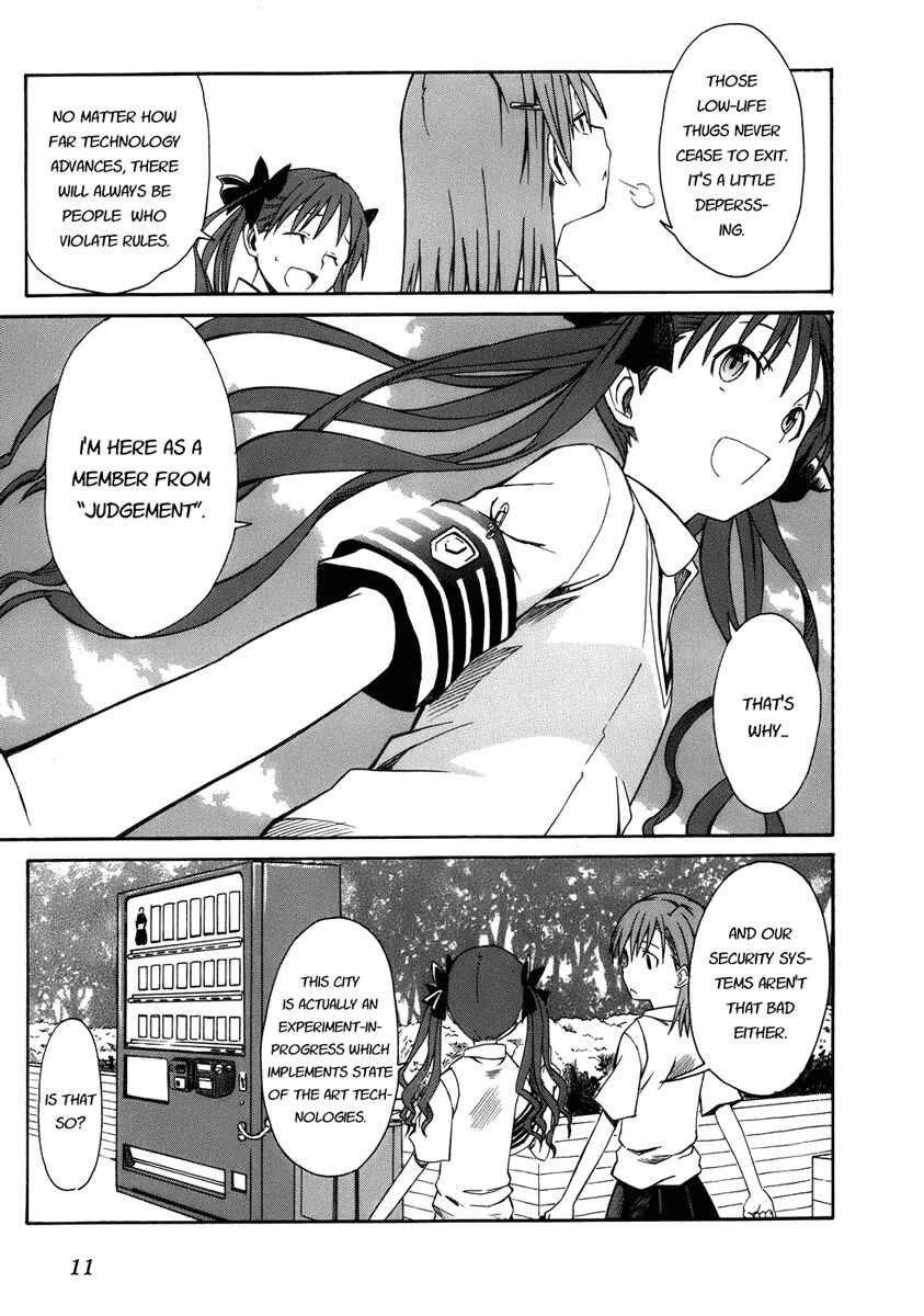 Toaru Majutsu no Index Gaiden: Toaru Kagaku no Railgun Chapter 1 - Page 14