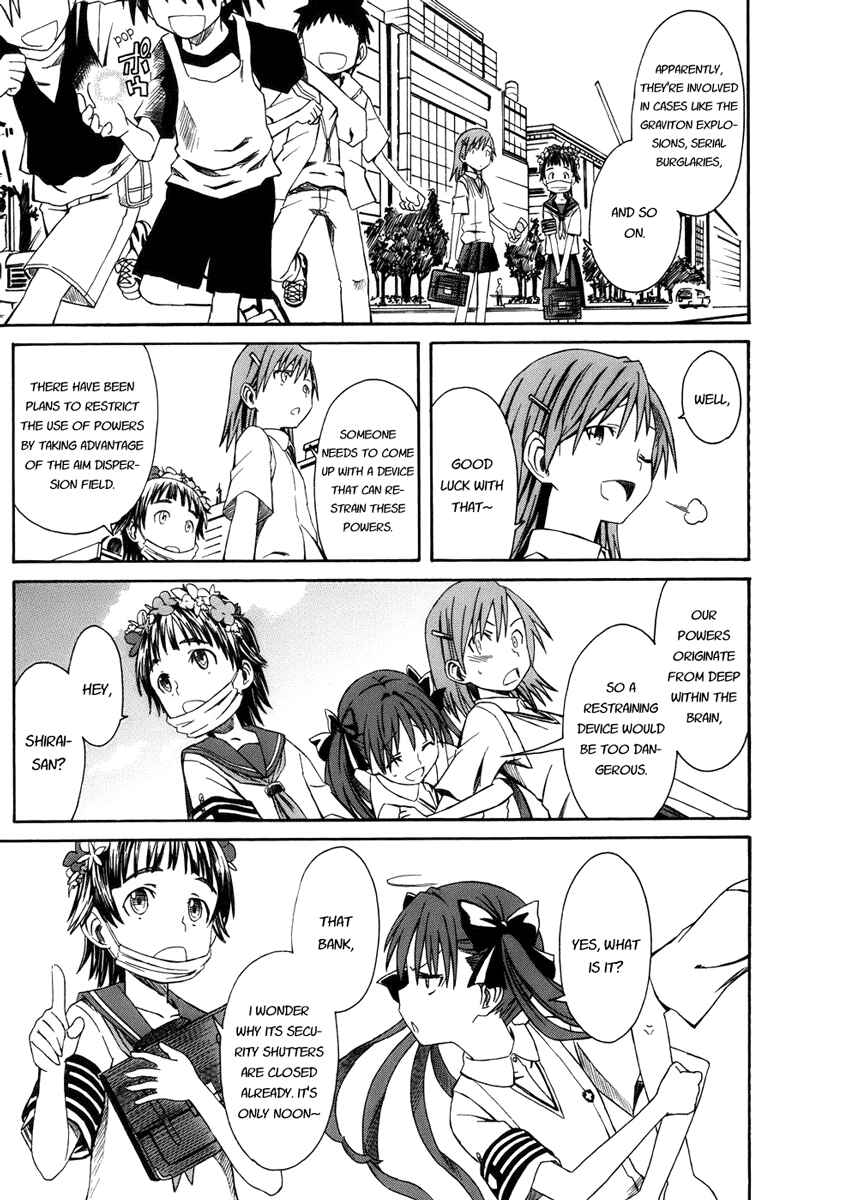 Toaru Majutsu no Index Gaiden: Toaru Kagaku no Railgun Chapter 1 - Page 28