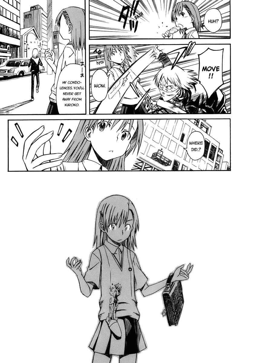 Toaru Majutsu no Index Gaiden: Toaru Kagaku no Railgun Chapter 1 - Page 36