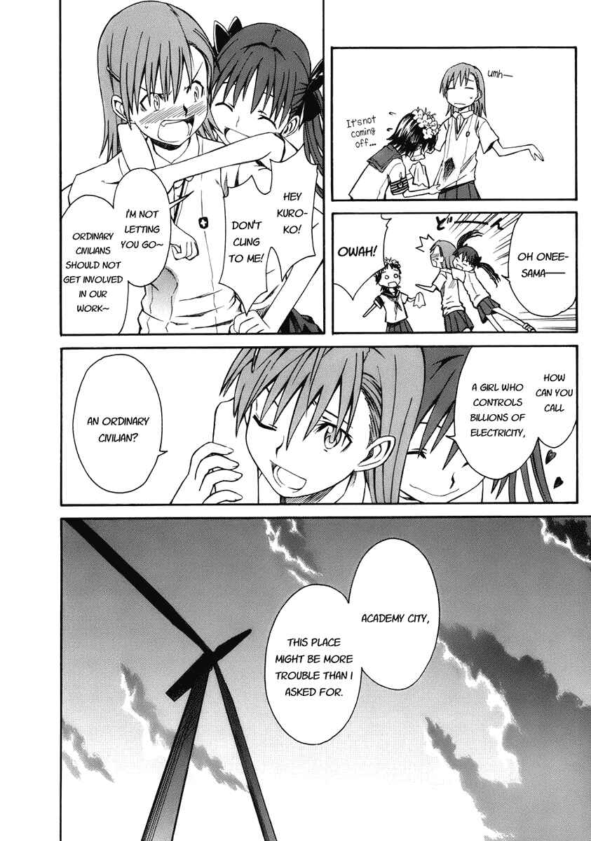 Toaru Majutsu no Index Gaiden: Toaru Kagaku no Railgun Chapter 1 - Page 42