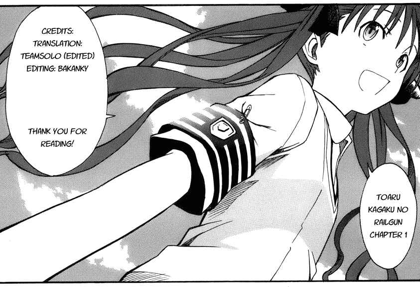 Toaru Majutsu no Index Gaiden: Toaru Kagaku no Railgun Chapter 1 - Page 43