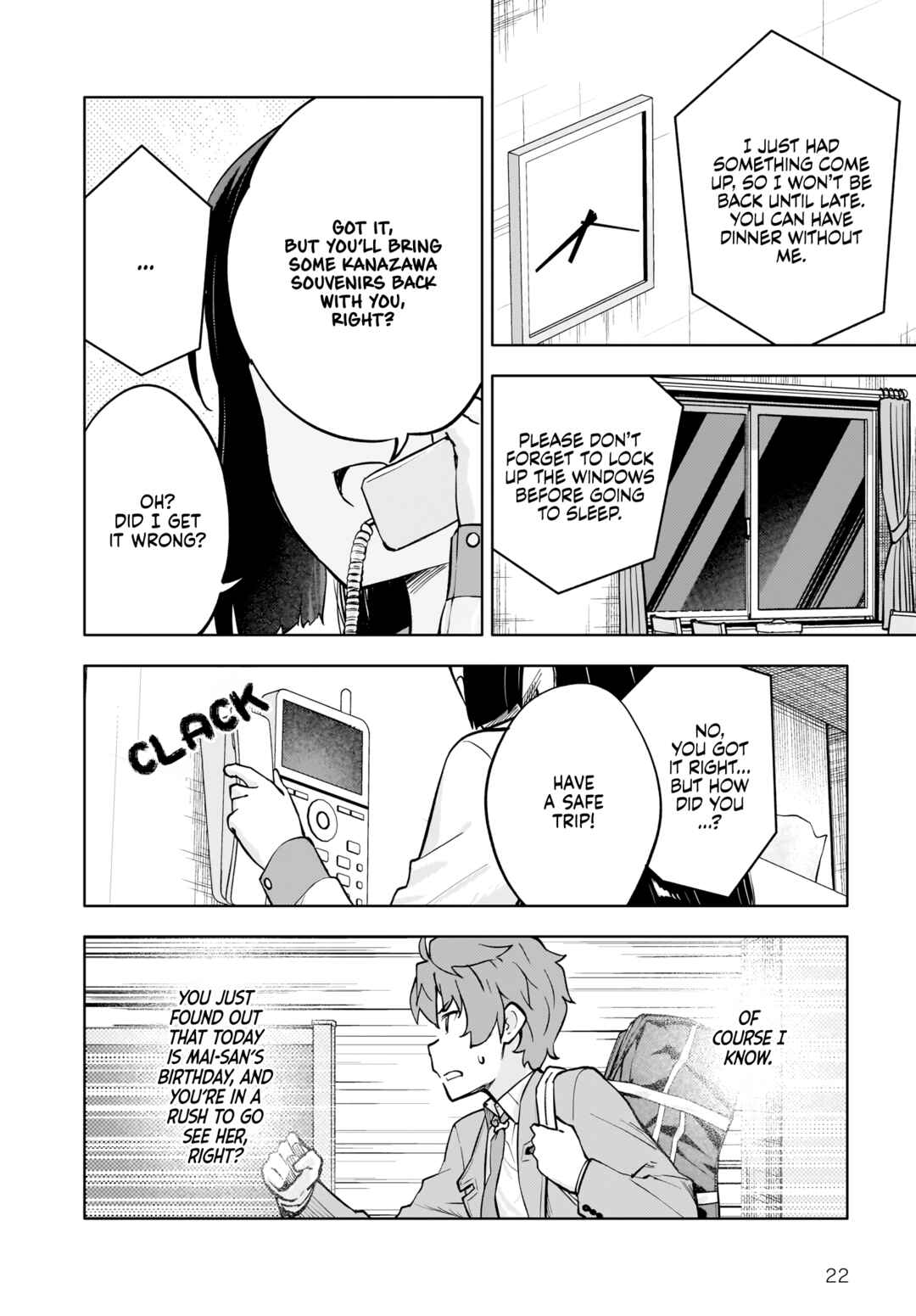Rascal Does Not Dream of a Dreaming Girl Chapter 8 - Page 22