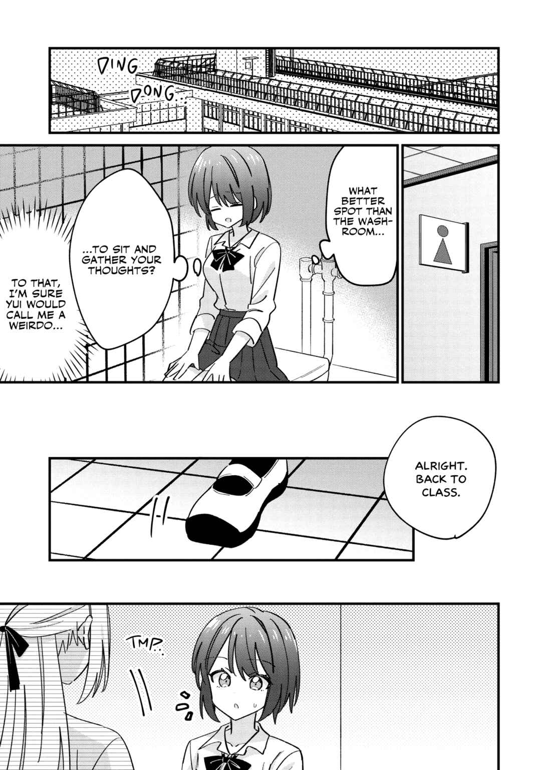 Kao dake yoi Classmate ga, Yatara to Guigui Kuru Yuri no Hanashi. Chapter 12.2 - Page 1