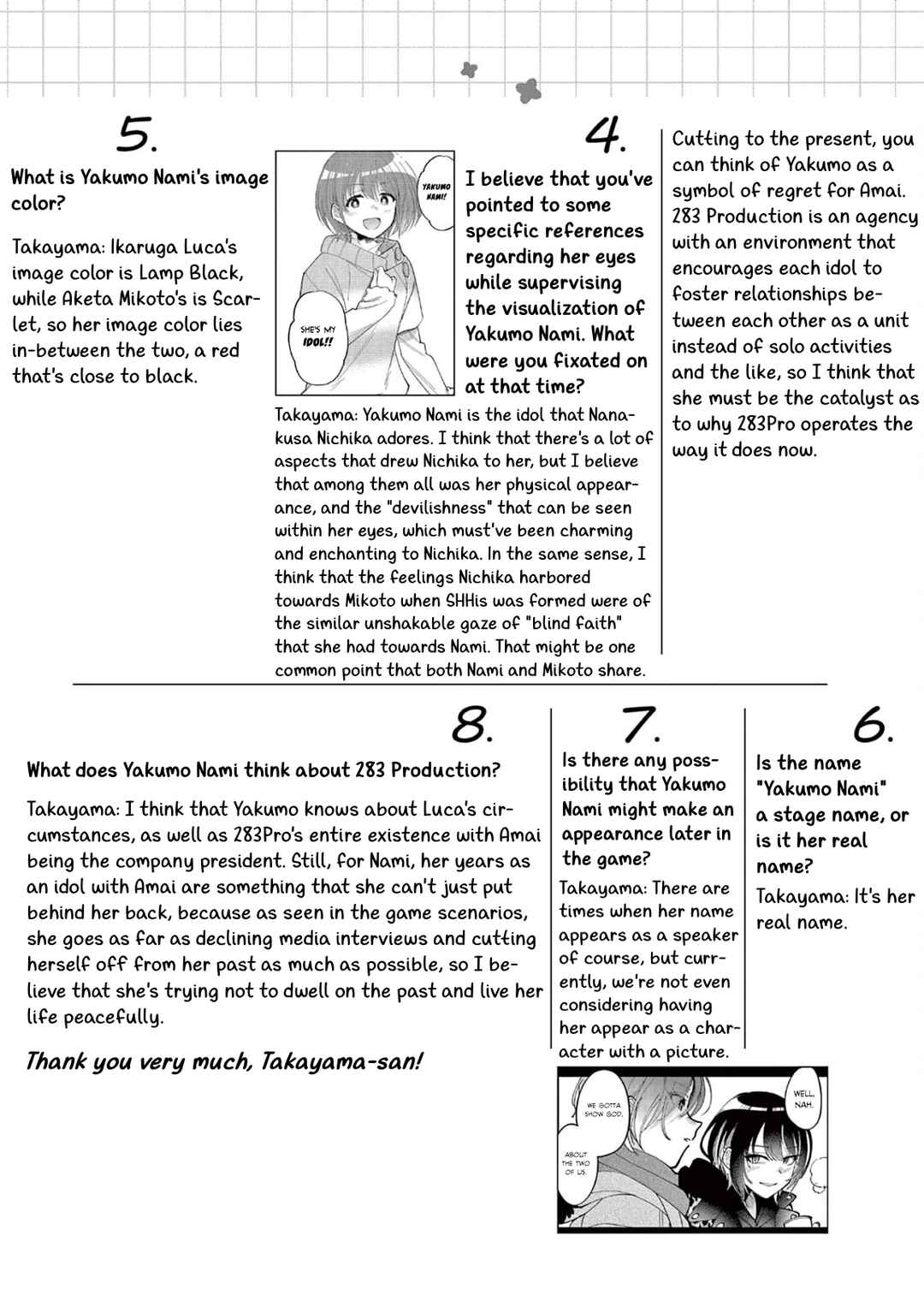 THE iDOLM@STER: Shiny Colors - Hazuki's Shinography Chapter 8.5 - Page 3