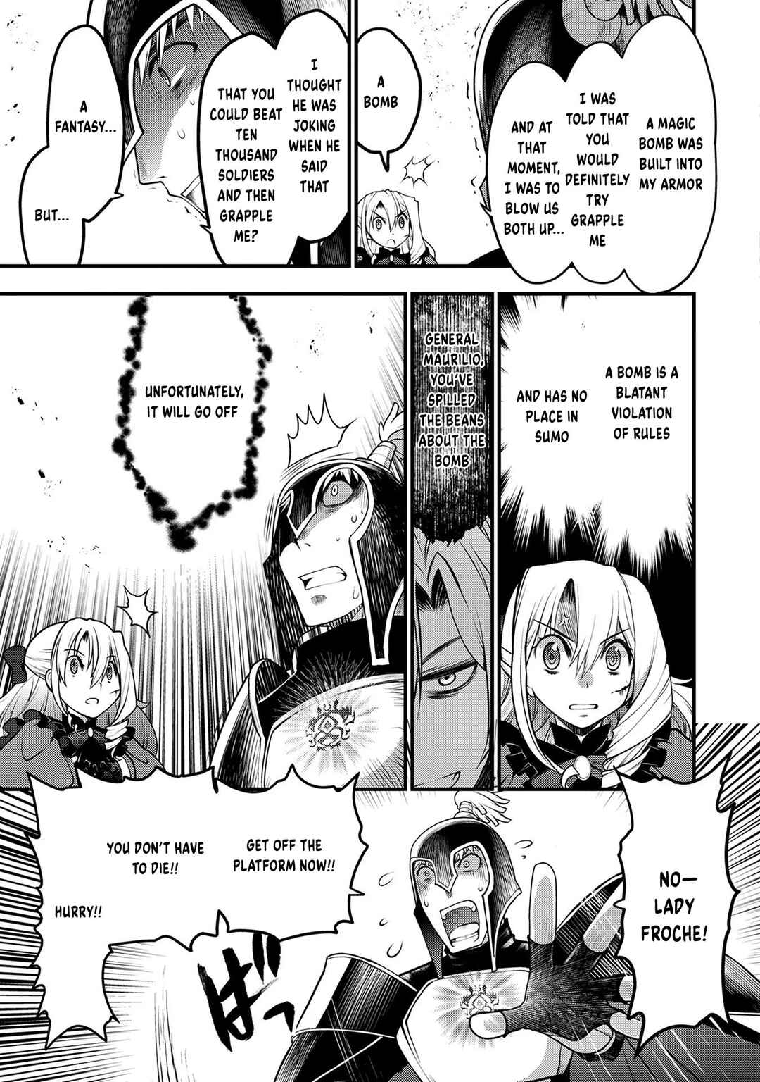 Oozumou Reijou ~Seijo ni Hirateuchi wo Kuratta Shunkan Sumou Budatta Zense wo Omoidashita Akuyaku Reijou no Watashi wa sute Neko Ouji ni Chanko wo Furumaitai Haadosukoidosukoi~ Chapter 7 - Page 38