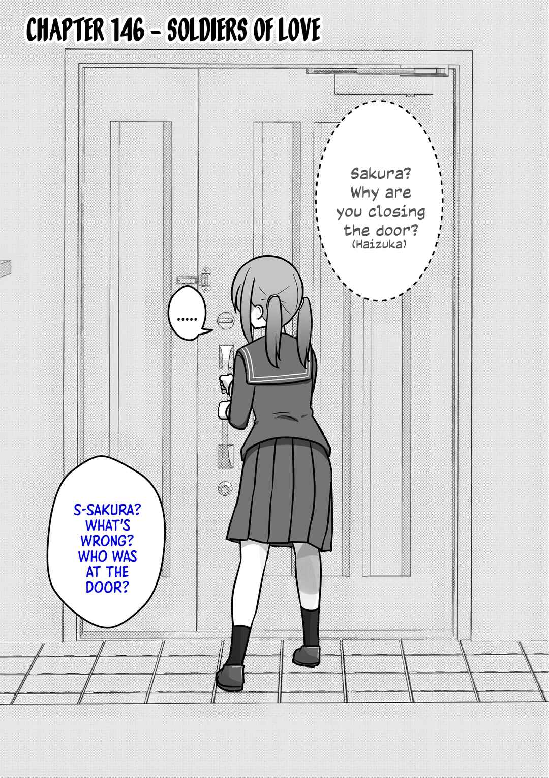 Danjo-hi 1:39 no Heikou Sekai wa Omoi no Hoka Futsuu Chapter 146 - Page 1