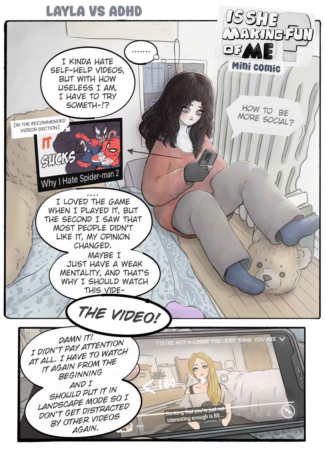 Is She Making Fun of Me? Chapter 9.5 - Page 1